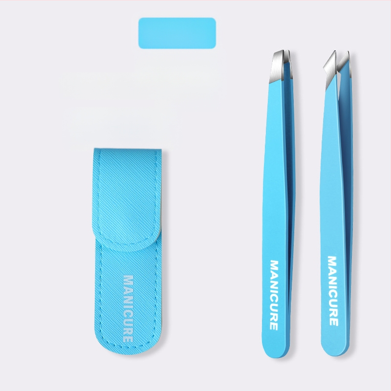 Uzacu klipsa – četrdaļīgs komplekts kastē, precīzas nerūsējošā tērauda pincetes, Little Genius