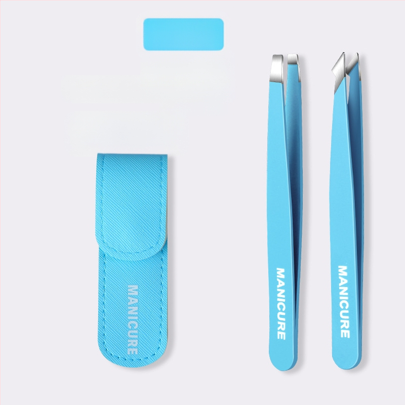 Uzacu klipsa – četrdaļīgs komplekts kastē, precīzas nerūsējošā tērauda pincetes, Little Genius