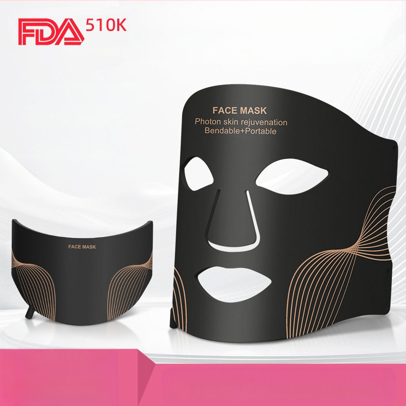 Маска за лице с LED фототерапия за домашна употреба, инфрачервена светлина, 3 нива