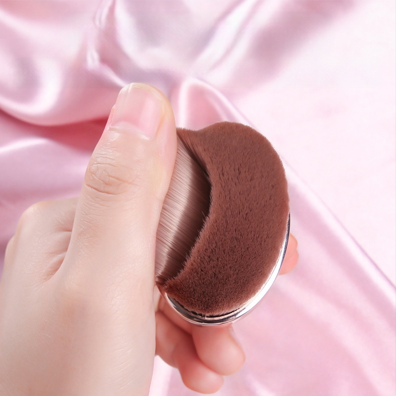 Set de 9 pensule de machiaj, pensule din fibre sintetice, mânere din plastic, ambalare într-un pachet tip sacoșă, cod Dx7451