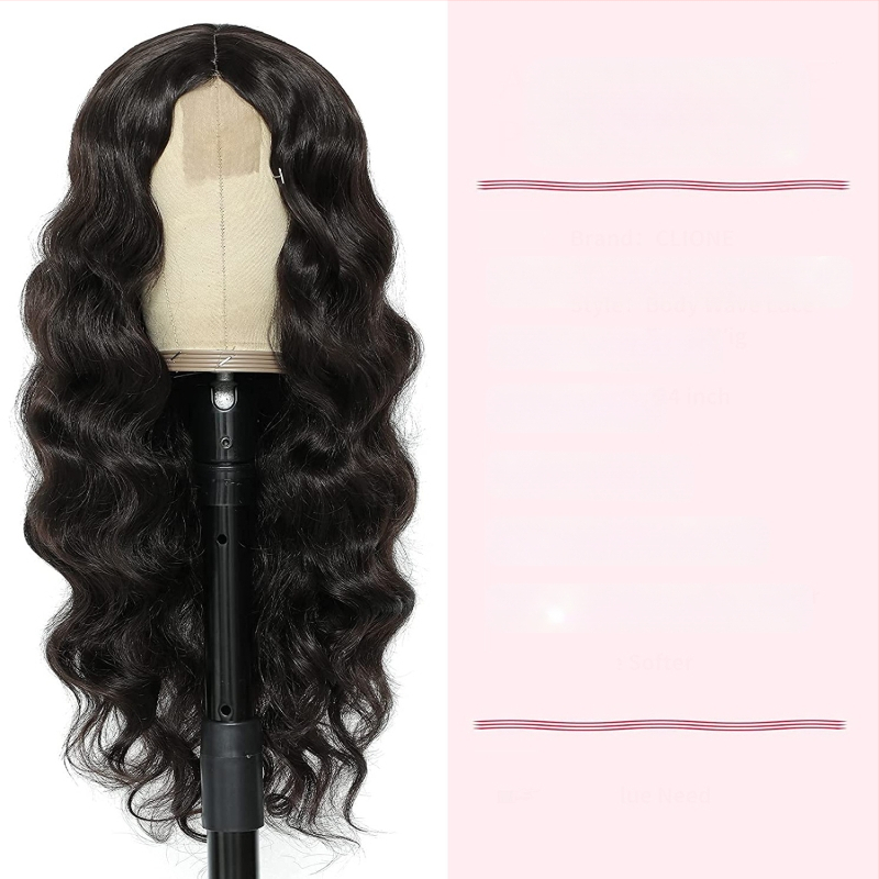 Perucă cu păr lung buclat, stil exotic, model L2270, fibre rezistente la temperatură, mecanism + țesătură manuală