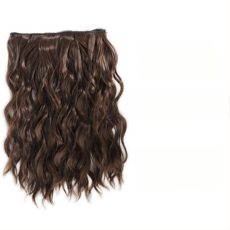 Set de patru extensii de păr buclate, fibre rezistente la temperatură; potrivire universală; nu este potrivită pentru vopsire sau îndreptare