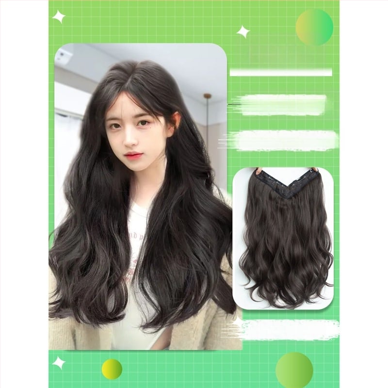 Shuman piesă de perucă cu volum – fir rezistent la temperaturi înalte, mecanism