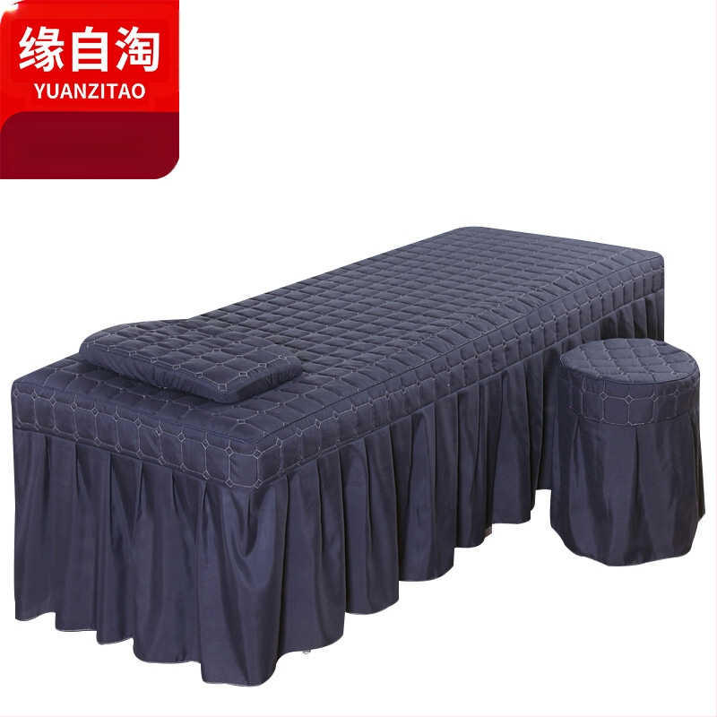 Ágytakaró, poliészter-pamut keverék, quiltelt varrással, reaktív festéssel, testreszabható feldolgozás.