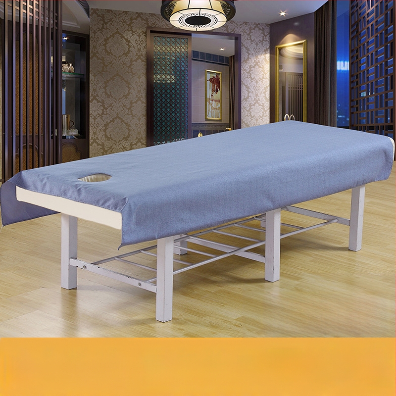 Pokrivalo za ljepotu s perforacijama, vodootporno i otporno na ulje, mješavina poliestera i pamuka, za kozmetičke salone, po narudžbi