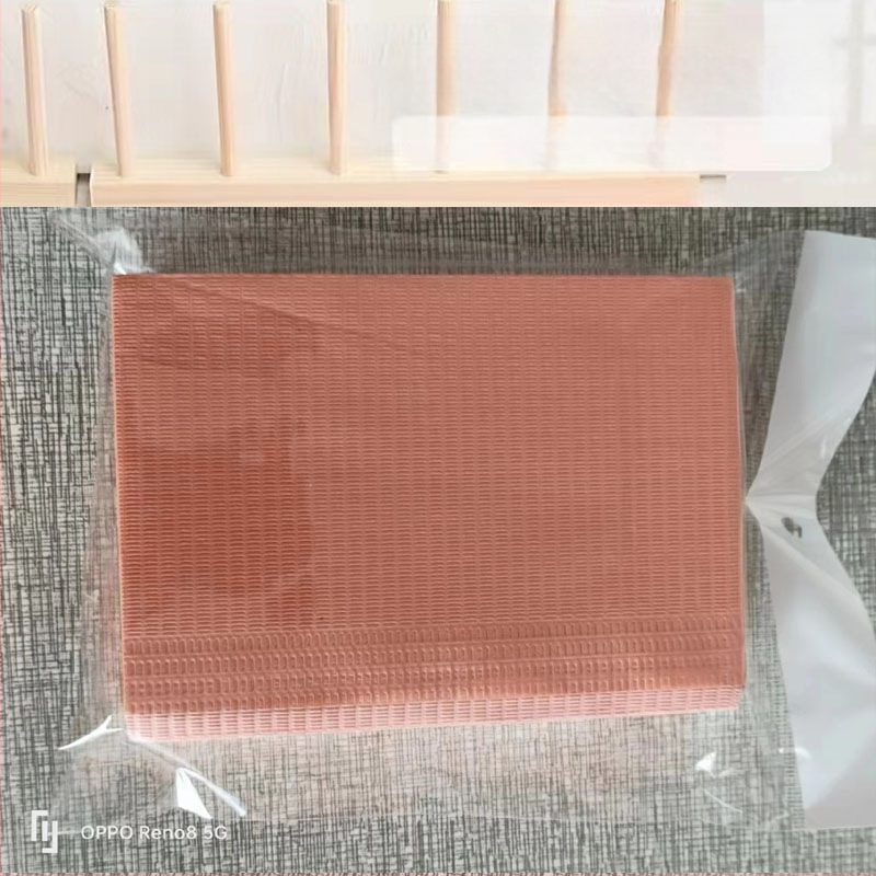 Covoraș de masă pentru manichiură, de unică folosință - Hârtie, 47 g, Dreptunghiular, Model personalizabil, Logo tipărit