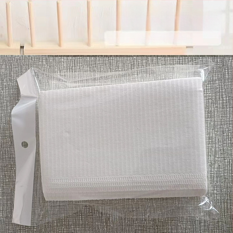 Covoraș de masă pentru manichiură, de unică folosință - Hârtie, 47 g, Dreptunghiular, Model personalizabil, Logo tipărit