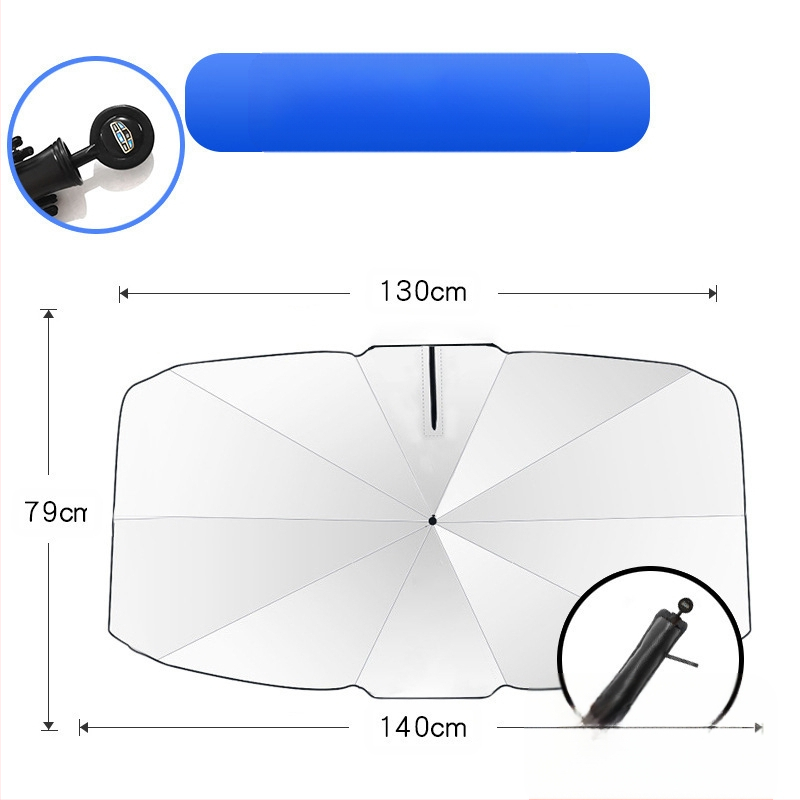 Automobilio saulės skydelis priekinio stiklo užuolaida - universalus tinkamumas, aliuminio plėvelė, teleskopinis montavimas, logotipo spauda įmanoma