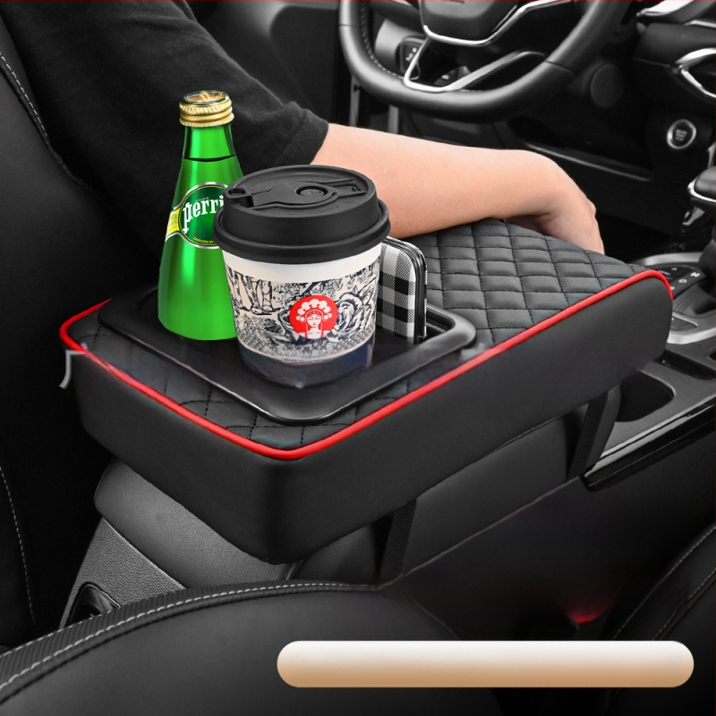 Universal εξάρτημα αυτοκινήτου με κεντρικό αγκώνα, θήκη για ποτήρι και θήκη αποθήκευσης — ABS υλικό; μάρκα Eleven; προσαρμοστικό