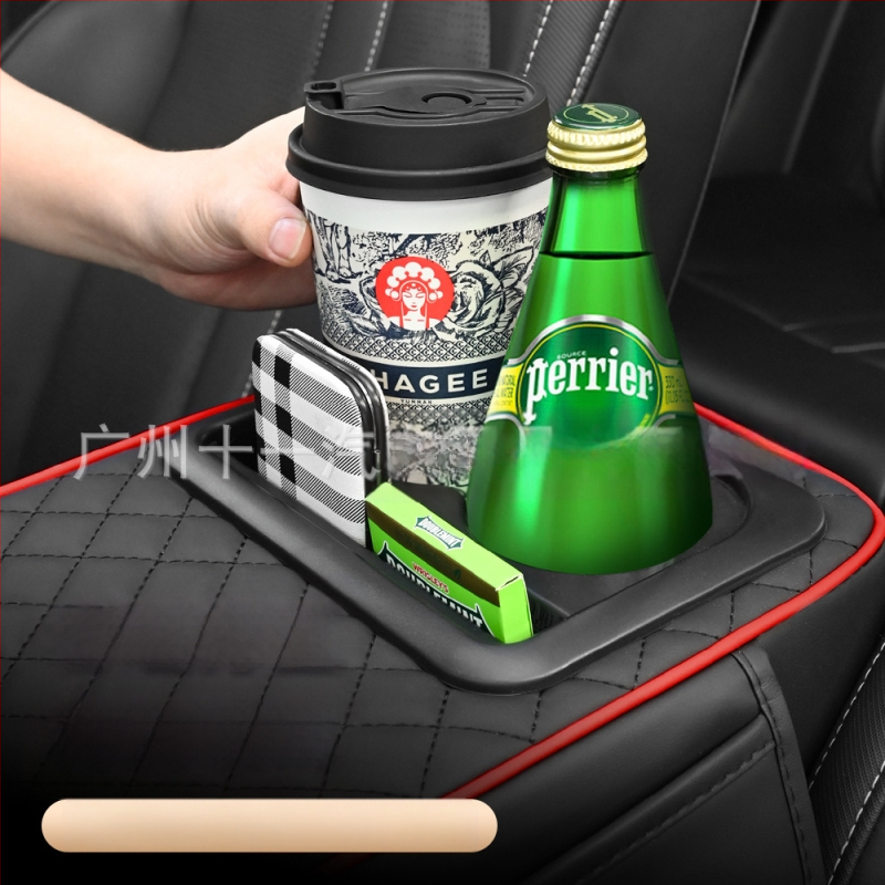 Universal εξάρτημα αυτοκινήτου με κεντρικό αγκώνα, θήκη για ποτήρι και θήκη αποθήκευσης — ABS υλικό; μάρκα Eleven; προσαρμοστικό