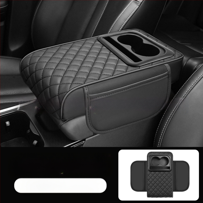 Universal εξάρτημα αυτοκινήτου με κεντρικό αγκώνα, θήκη για ποτήρι και θήκη αποθήκευσης — ABS υλικό; μάρκα Eleven; προσαρμοστικό