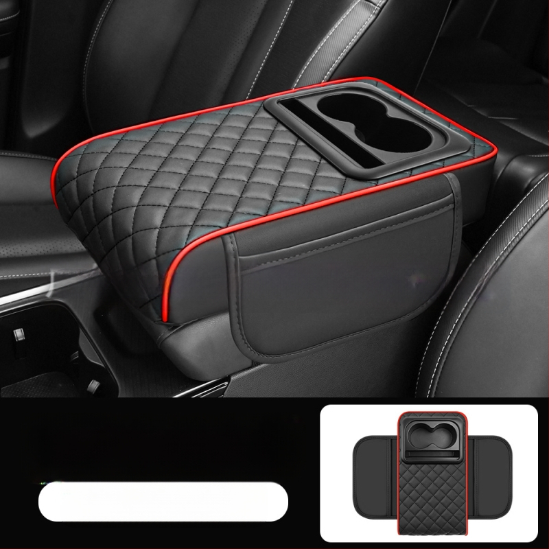 Universal εξάρτημα αυτοκινήτου με κεντρικό αγκώνα, θήκη για ποτήρι και θήκη αποθήκευσης — ABS υλικό; μάρκα Eleven; προσαρμοστικό