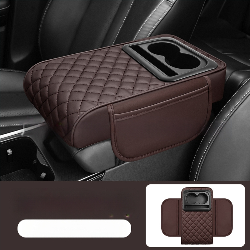 Universal εξάρτημα αυτοκινήτου με κεντρικό αγκώνα, θήκη για ποτήρι και θήκη αποθήκευσης — ABS υλικό; μάρκα Eleven; προσαρμοστικό