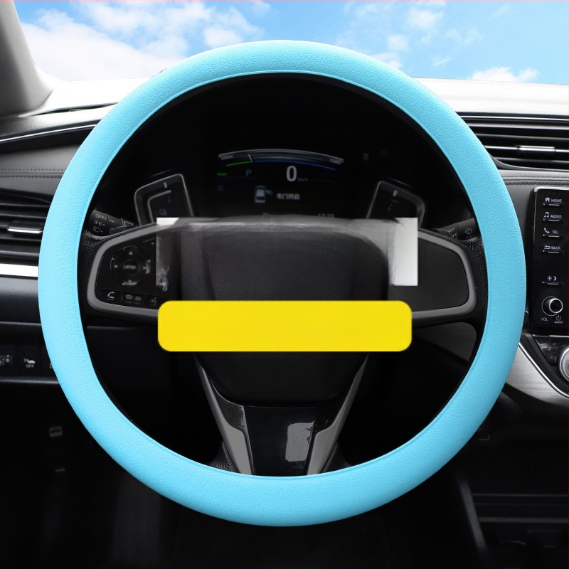 Κάλυμμα τιμονιού σιλικόνης – απορροφά τον ιδρώτα, μη ολισθηρό, κατάλληλο για όλα τα μοντέλα τιμονιού, μαλακό και λεπτό, για όλες τις εποχές