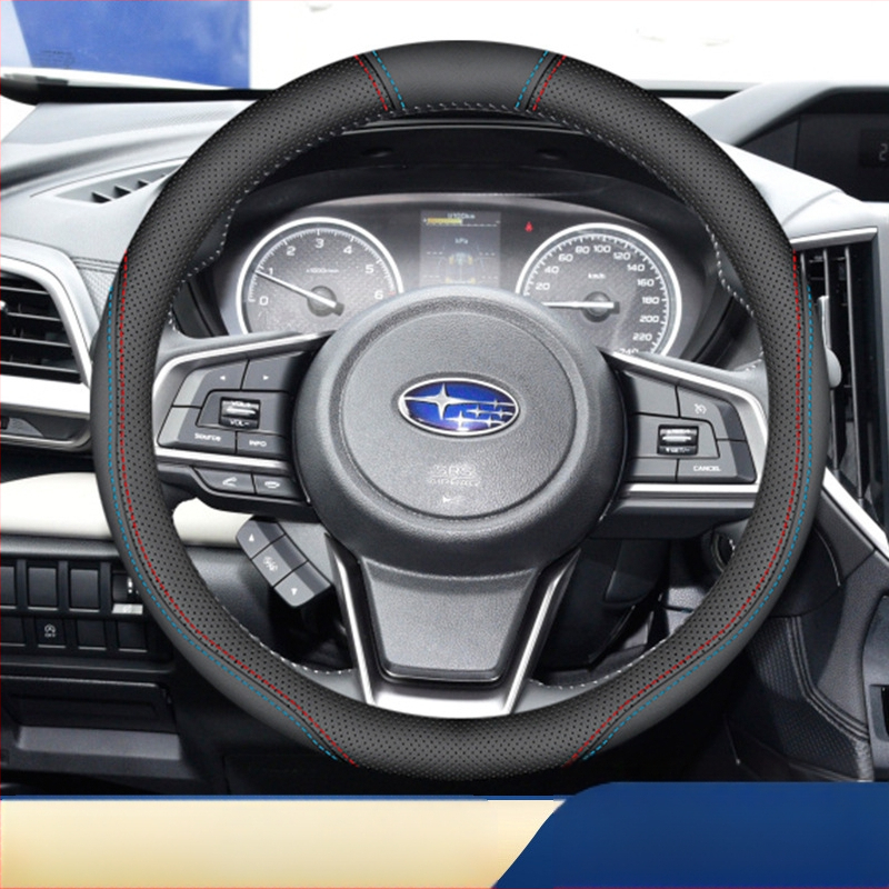 Κάλυμμα τιμονιού από γνήσιο δέρμα για μοντέλα Subaru (Forester, Legacy, Outback, Impreza, XV, BRZ) – καθολική εγκατάσταση, χρήση για όλες τις εποχές.