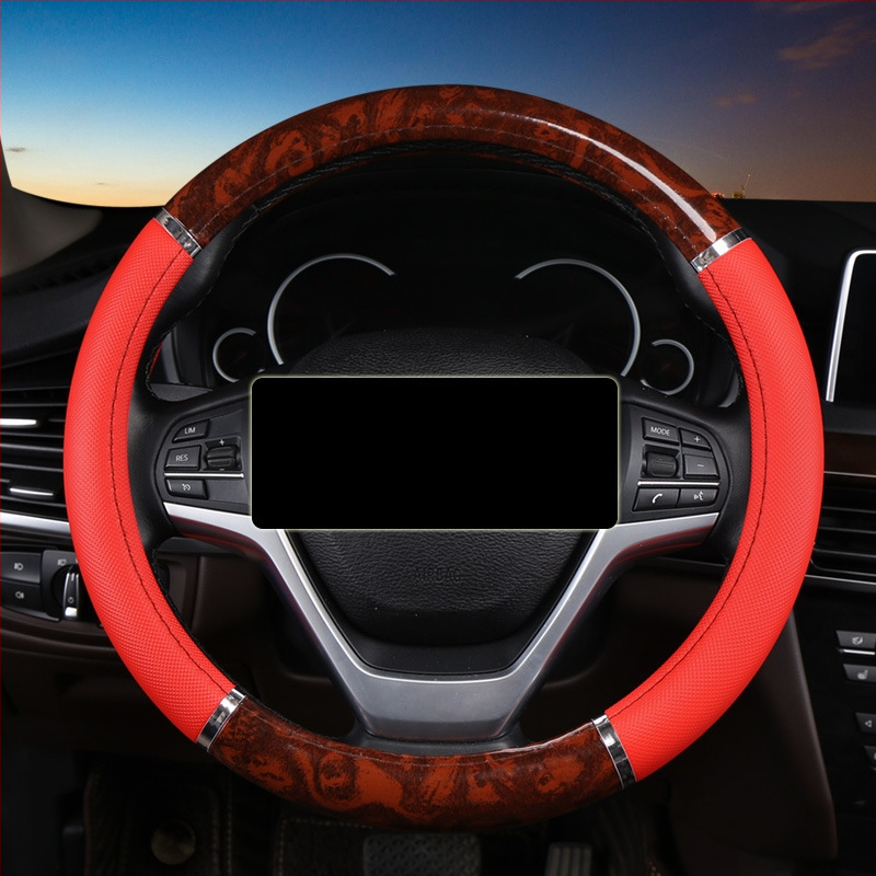 Κάλυμμα τιμονιού από συνθετικό δέρμα, τεσσάρων εποχών καθολική εφαρμογή, στυλ επιχειρηματικό