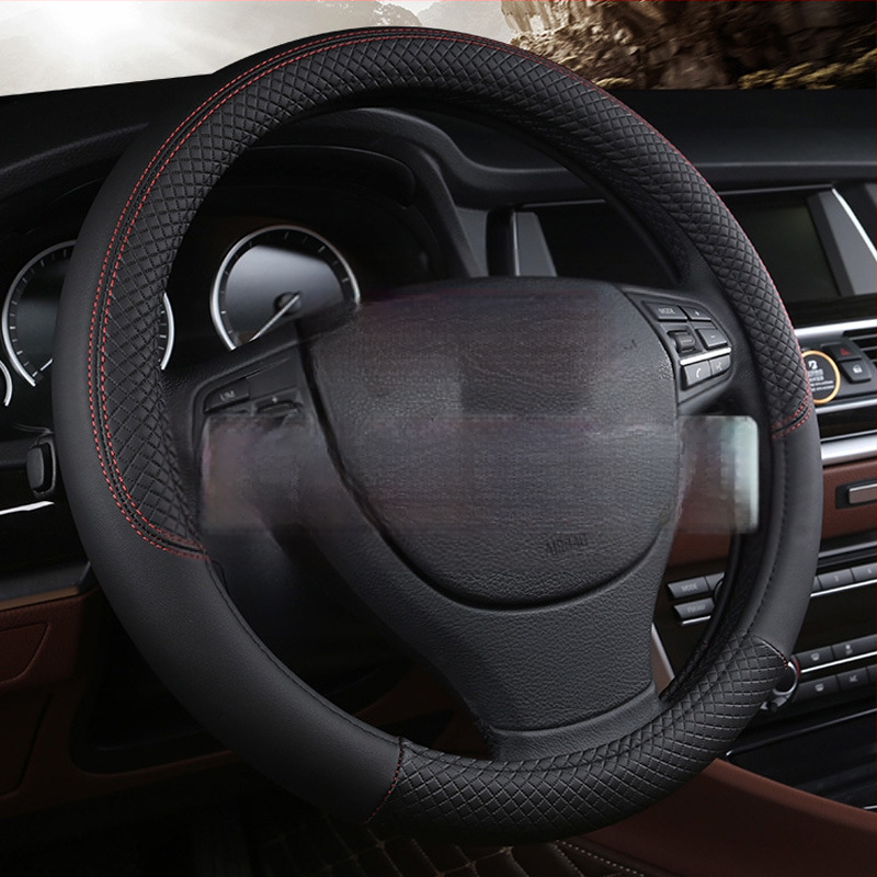 Κάλυμμα τιμονιού - αθλητικό στυλ, τεχνητό δέρμα, καθολική εγκατάσταση, τεσσάρων εποχών, Jingxi