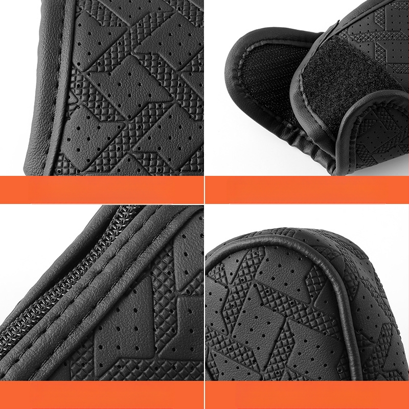 Δερμάτινο κάλυμμα επιλογέα ταχυτήτων αυτοκινήτου με μοτίβο houndstooth, παγκόσμια προστασία από τη σκόνη