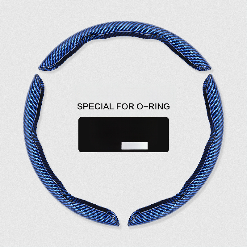 Κάλυμμα τιμονιού αυτοκινήτου με ανθρακονήμάτινο μοτίβο, υπερ-λεπτό, λαβή suede, καθολική για τέσσερις εποχές