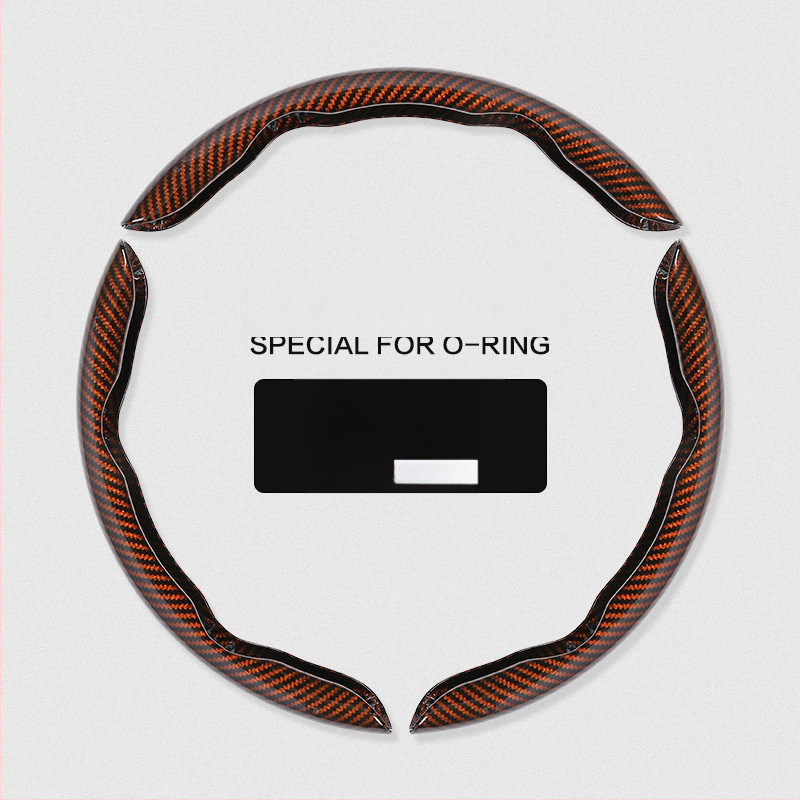 Κάλυμμα τιμονιού αυτοκινήτου με ανθρακονήμάτινο μοτίβο, υπερ-λεπτό, λαβή suede, καθολική για τέσσερις εποχές