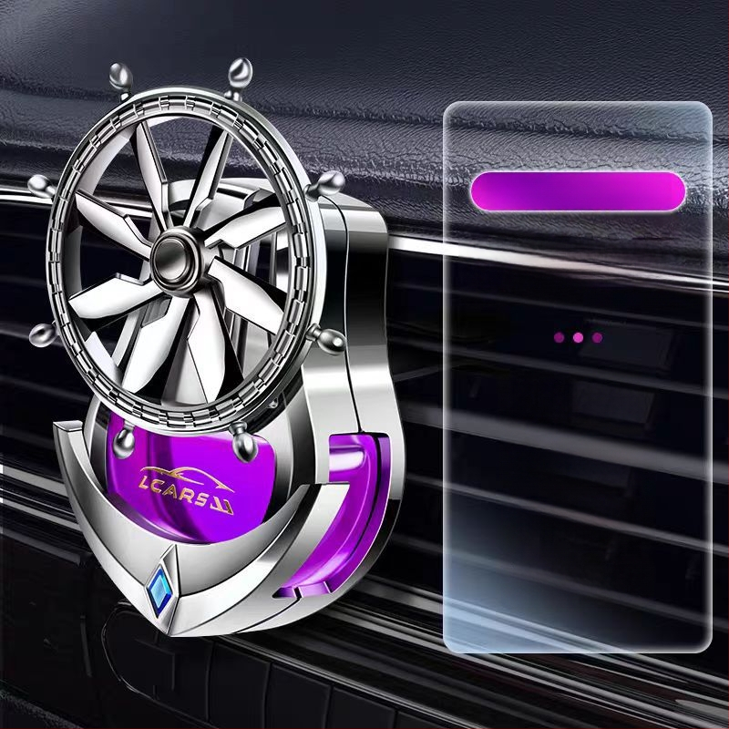 Κλιπ αρωματισμού αυτοκινήτου για αεραγωγό – κυκλικός κάτοχος αρωμάτων, ABS ηλεκτροπλατίωση, λουλουδένιο άρωμα, φρουτώδες άρωμα, 25-50 ml, εξάτμιση 61-90 ημερών