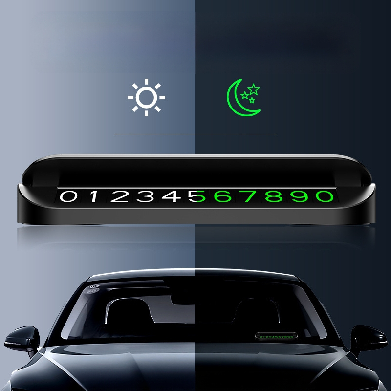 Placă de parcare temporară din plastic, model NV4, tip ascuns, logo imprimat OK, brand CARGIFT