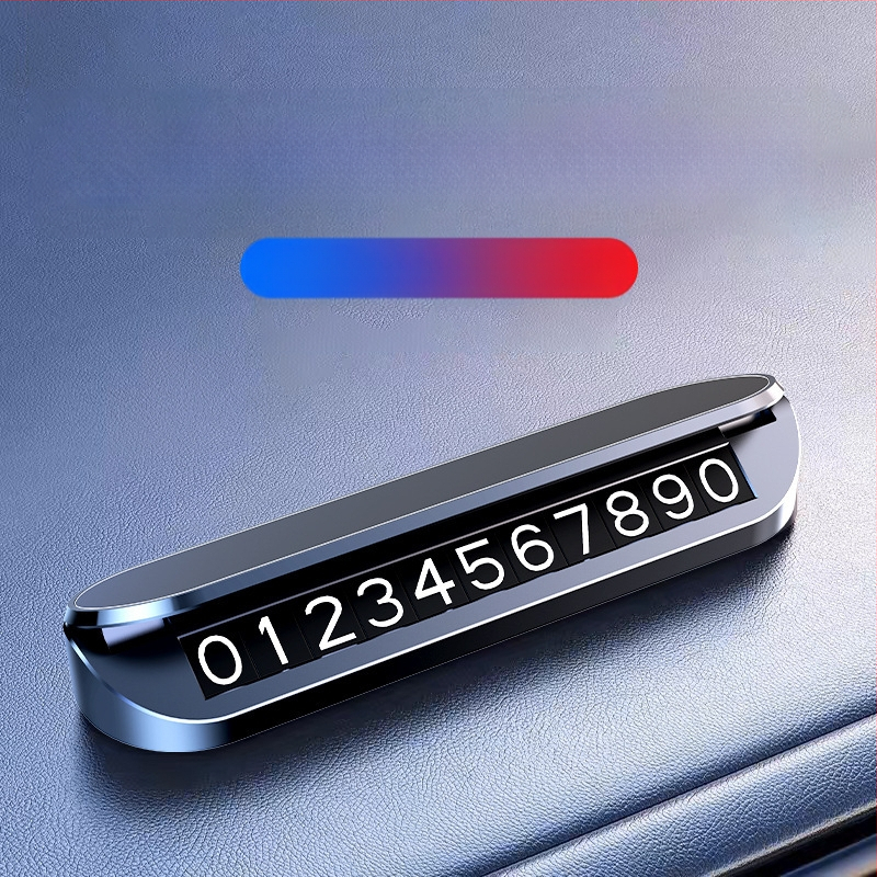 Placă de parcare temporară din plastic, model NV4, tip ascuns, logo imprimat OK, brand CARGIFT