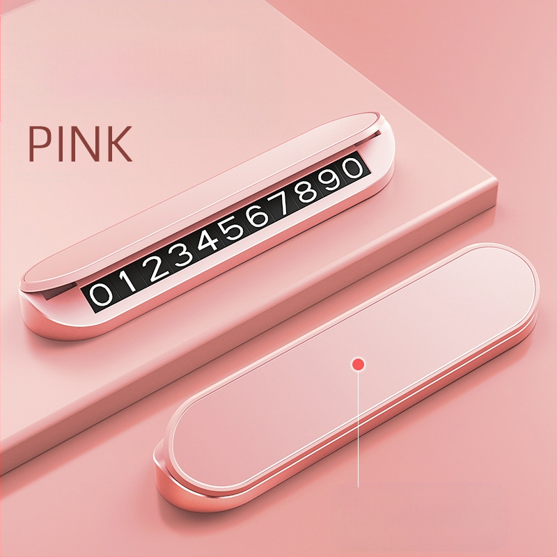 Placă de parcare temporară din plastic, model NV4, tip ascuns, logo imprimat OK, brand CARGIFT