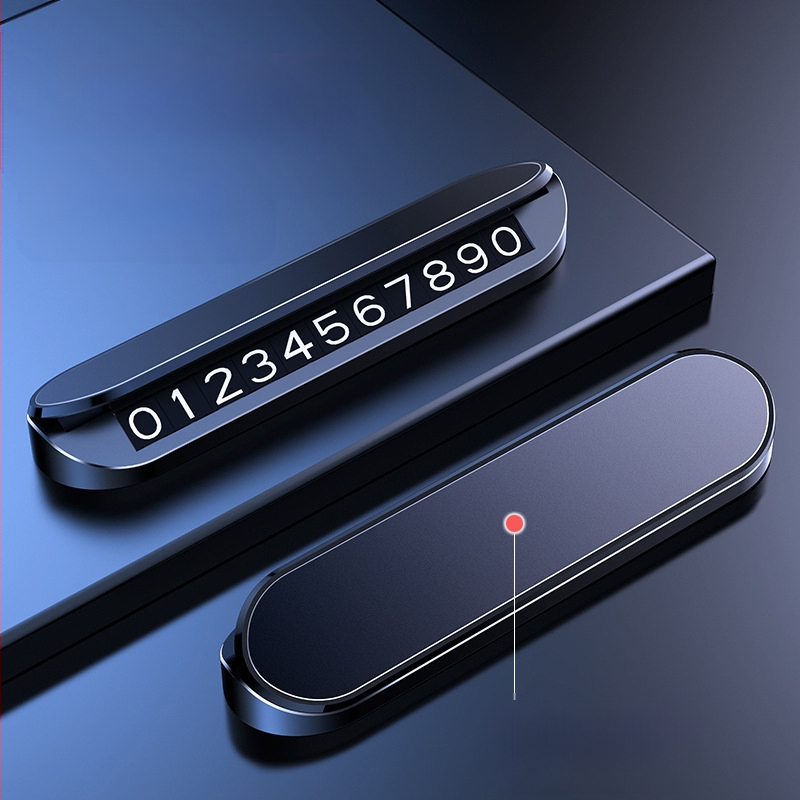 Placă de parcare temporară din plastic, model NV4, tip ascuns, logo imprimat OK, brand CARGIFT