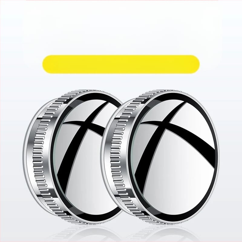 Огледало за задно виждане, кръгло, метален корпус, плоско огледало, регулиране на 180°, универсална съвместимост