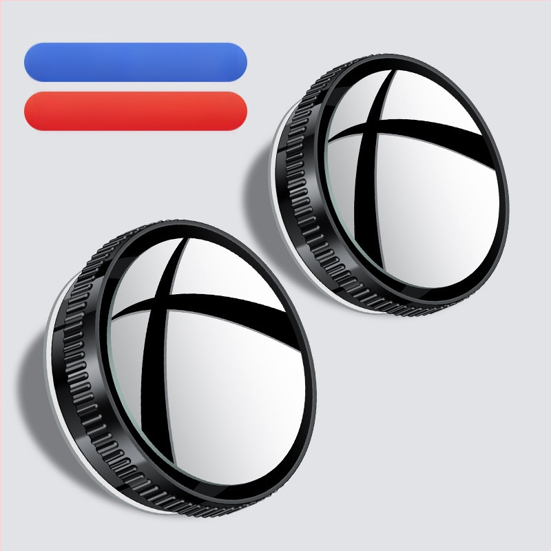 Огледало за задно виждане, кръгло, метален корпус, плоско огледало, регулиране на 180°, универсална съвместимост