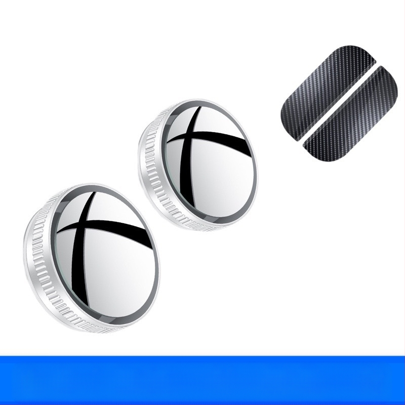 Огледало за задно виждане, кръгло, метален корпус, плоско огледало, регулиране на 180°, универсална съвместимост