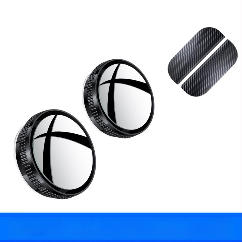 Огледало за задно виждане, кръгло, метален корпус, плоско огледало, регулиране на 180°, универсална съвместимост