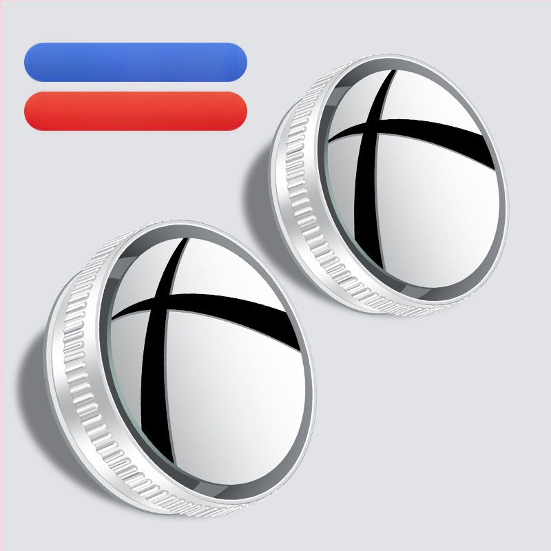 Огледало за задно виждане, кръгло, метален корпус, плоско огледало, регулиране на 180°, универсална съвместимост