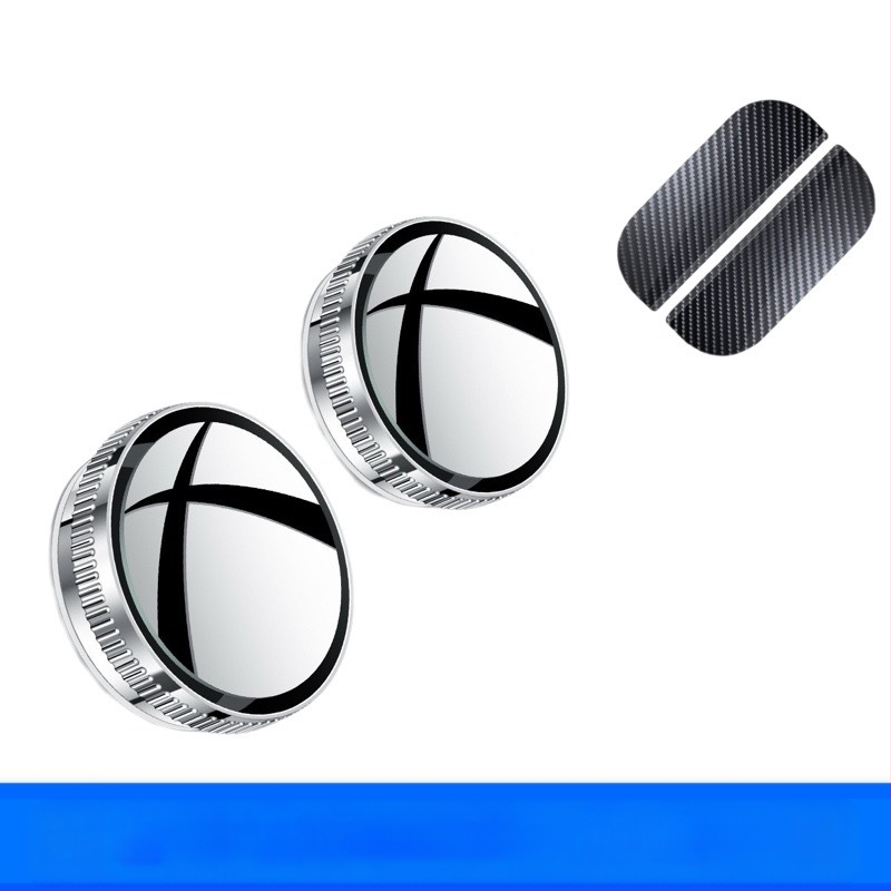 Огледало за задно виждане, кръгло, метален корпус, плоско огледало, регулиране на 180°, универсална съвместимост