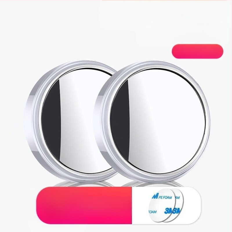 Огледало за задно виждане, кръгло, метален корпус, плоско огледало, регулиране на 180°, универсална съвместимост