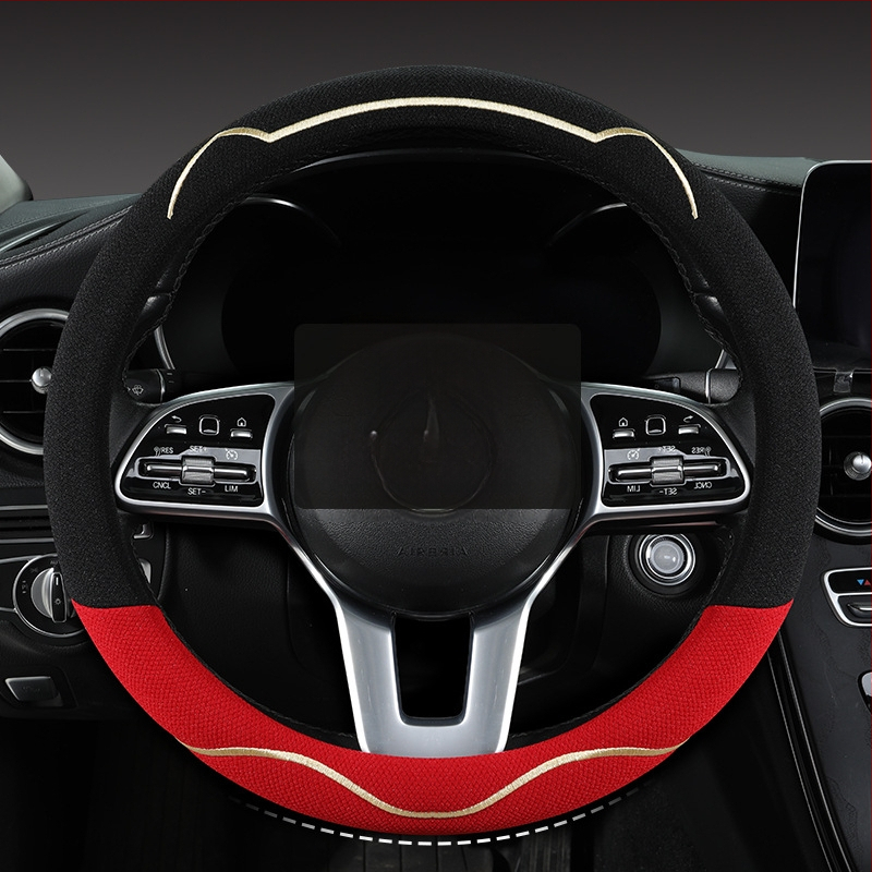 Κάλυμμα τιμονιού αυτοκινήτου, διαπνέον Ice Silk, χαριτωμένο σχέδιο με αυτιά γάτας, καθολική εγκατάσταση, για τέσσερις εποχές (Μάρκα: Riding Horse; Στυλ: Cute; Υλικό: Ice Silk; Εγκατάσταση: Καθολική)