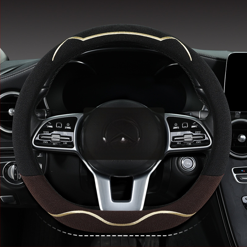 Κάλυμμα τιμονιού αυτοκινήτου, διαπνέον Ice Silk, χαριτωμένο σχέδιο με αυτιά γάτας, καθολική εγκατάσταση, για τέσσερις εποχές (Μάρκα: Riding Horse; Στυλ: Cute; Υλικό: Ice Silk; Εγκατάσταση: Καθολική)