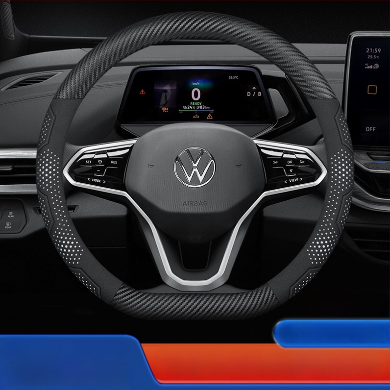 Κάλυμμα τιμονιού από σουέντ - universal για όλες τις εποχές, αρχικό στυλ, μάρκα Sulemei, εγκατάσταση ειδικά σχεδιασμένη για αυτοκίνητα.