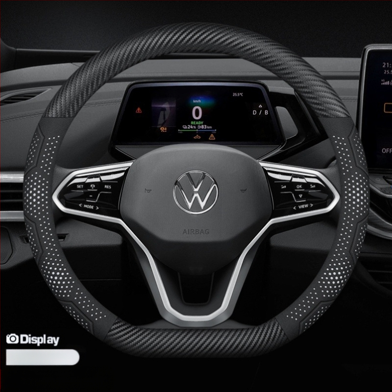 Κάλυμμα τιμονιού από σουέντ - universal για όλες τις εποχές, αρχικό στυλ, μάρκα Sulemei, εγκατάσταση ειδικά σχεδιασμένη για αυτοκίνητα.