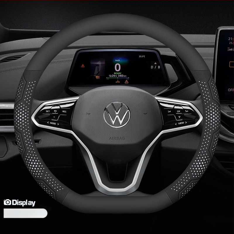 Κάλυμμα τιμονιού από σουέντ - universal για όλες τις εποχές, αρχικό στυλ, μάρκα Sulemei, εγκατάσταση ειδικά σχεδιασμένη για αυτοκίνητα.