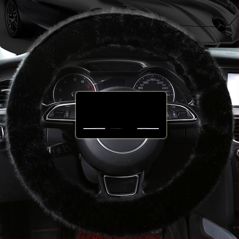 Morning κάλυμμα τιμονιού αυτοκινήτου — συνθετικό βελούρο, γενική εφαρμογή, χειμερινή χρήση, γενική συμβατότητα.