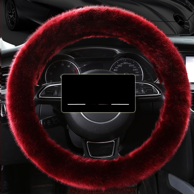 Morning κάλυμμα τιμονιού αυτοκινήτου — συνθετικό βελούρο, γενική εφαρμογή, χειμερινή χρήση, γενική συμβατότητα.