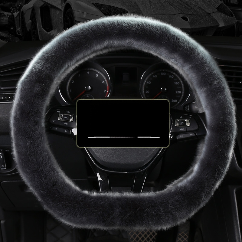 Morning κάλυμμα τιμονιού αυτοκινήτου — συνθετικό βελούρο, γενική εφαρμογή, χειμερινή χρήση, γενική συμβατότητα.