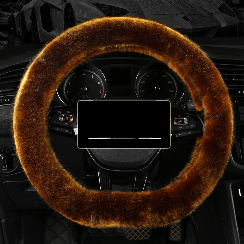 Morning κάλυμμα τιμονιού αυτοκινήτου — συνθετικό βελούρο, γενική εφαρμογή, χειμερινή χρήση, γενική συμβατότητα.