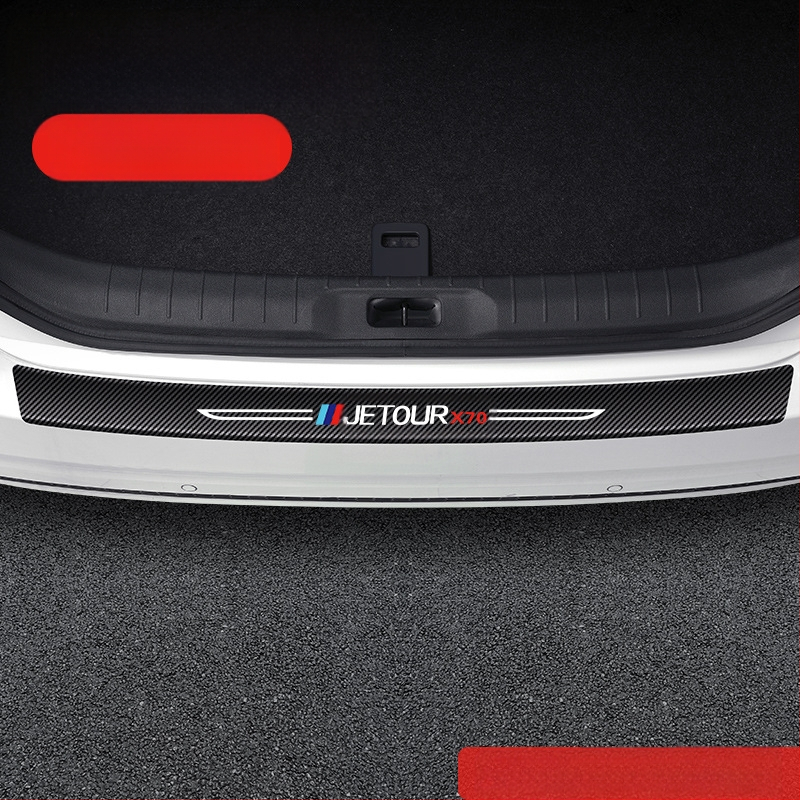 Jetto X70 pedál küszöb anti‑ütköző csík, karbon rostos bőr textúrával, testreszabott feldolgozás, Di Changed márka