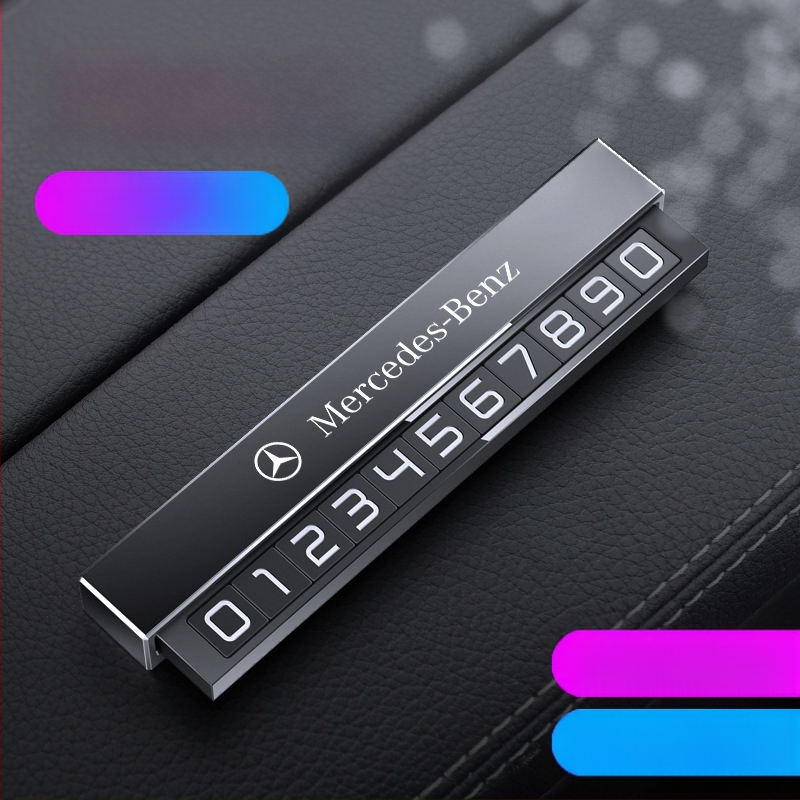 Double heng semn parcare metalic pentru interiorul mașinii – personalizabil cu imprimare logo