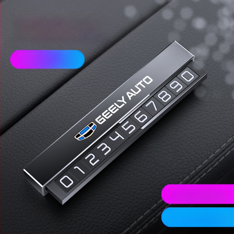 Double heng semn parcare metalic pentru interiorul mașinii – personalizabil cu imprimare logo