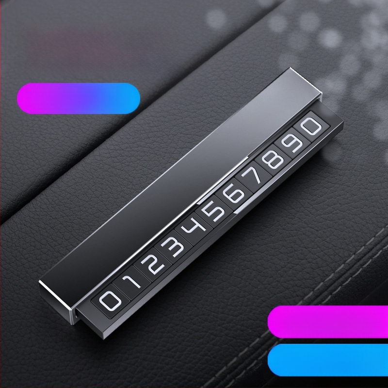 Double heng semn parcare metalic pentru interiorul mașinii – personalizabil cu imprimare logo