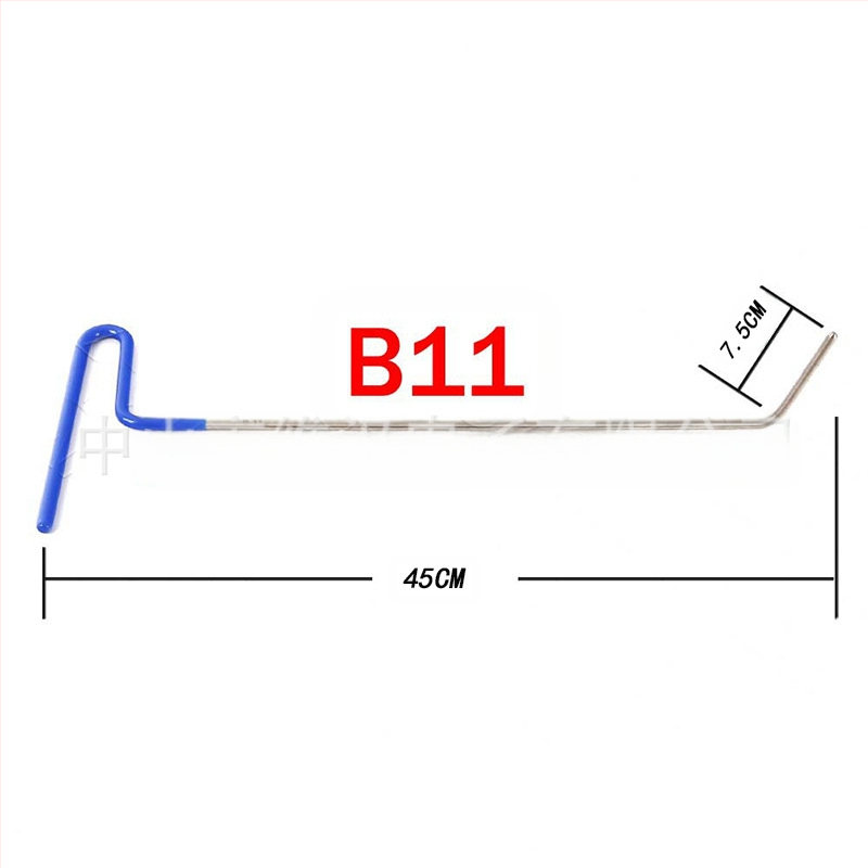 Autó horpadásjavító eszközkészlet kampókkal és emelővasakkal, 20 darabos ötvözött acél